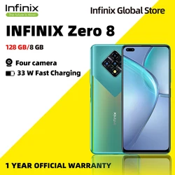 Смартфоны На Андроид Не Дорогие Infinix Zero 8 Глобальная Версия 8/ 128 Гб Оперативной Памяти Восьмиядерный Процессор 90 Гц 6,8дюйм Дисплей Камеры 64 мп, Helio...