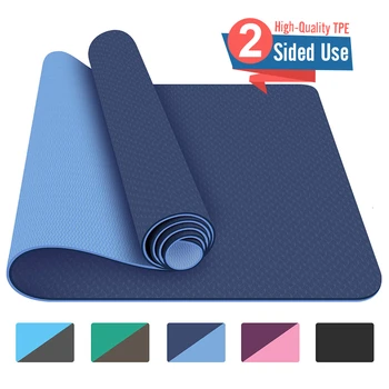 

183x800x8mm TPE Yoga Mat With Double Sided Use Big Size Non Slip Carpet Mat For Beginner Environmental Fitness Gymnastics Mats