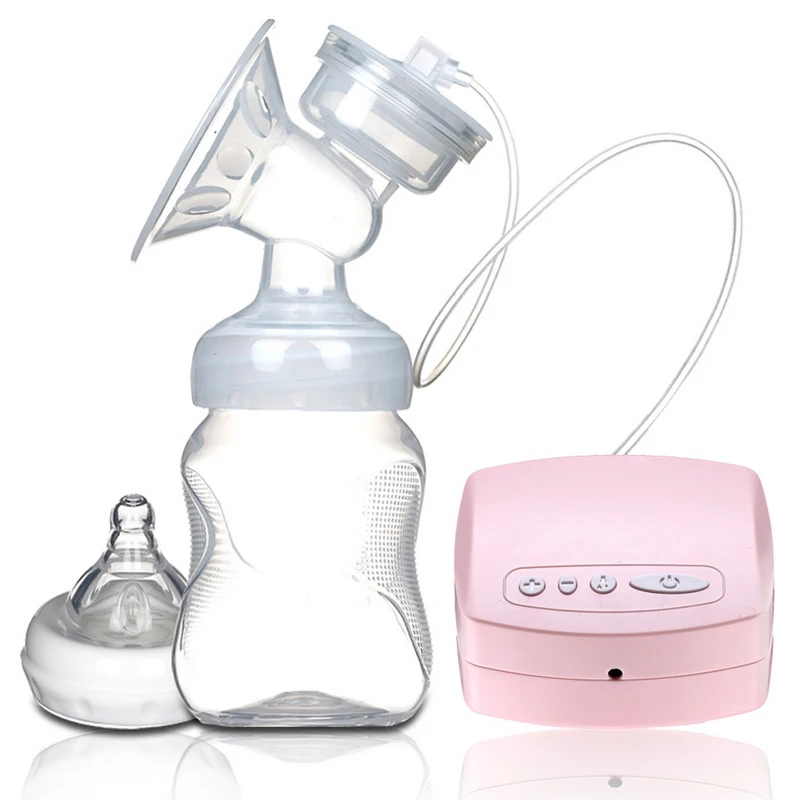 Широкий Калибр Электрический молокоотсос, безопасный, санитарный, эффективный и удобный/USB Автоматический Электрический молокоотсос - Цвет: Розовый