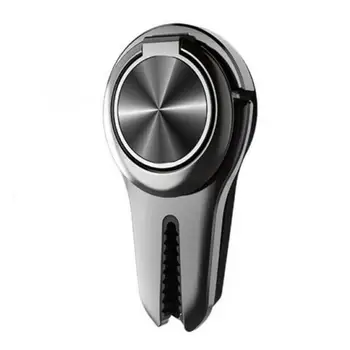 

Car Phone Holder 2 in 1 Car Air Vent Mount Holder Finger Ring Holder 360° Rotation Metal Stand Mobile Phone Holder