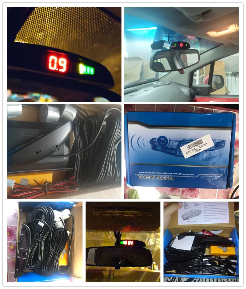 Автомобильный светильник с сердечком, светодиодный датчик парковки, Парктроник, дисплей, 4 датчика s, система заднего хода, радар-детектор, монитор