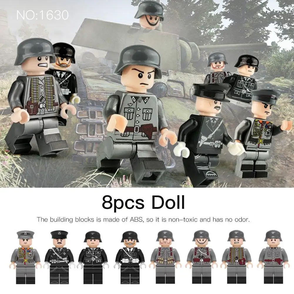 

8PC Educational Assembled Buildings Blockes Toys City Dolls Building Blocks Urban Legoings Doll Buildings Blockes Toys