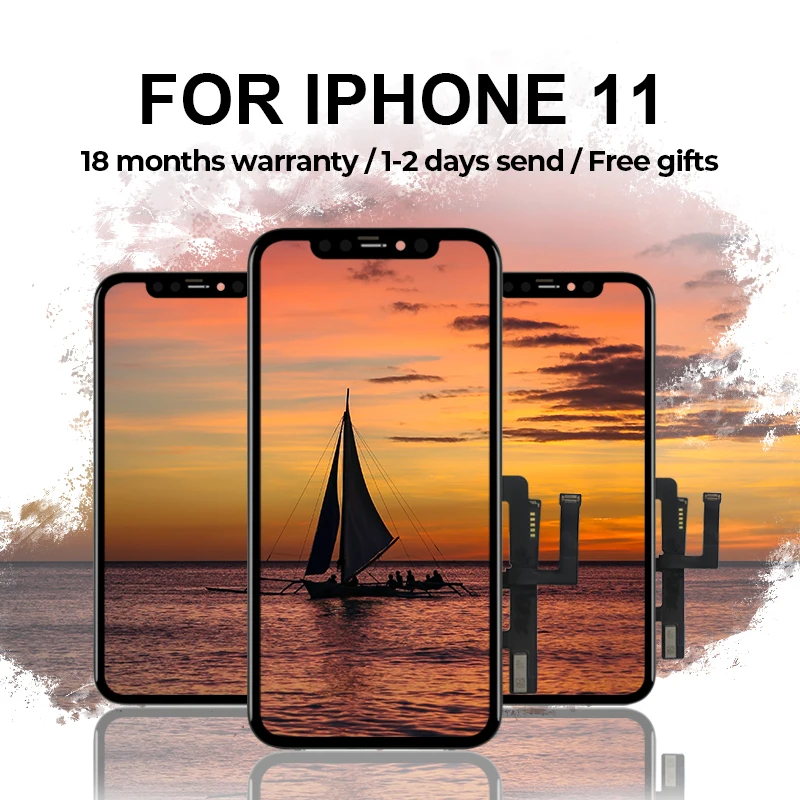 100% хорошее качество для iPhone 11/Pro Max LCD с 3D сенсорным экраном дигитайзер сборка