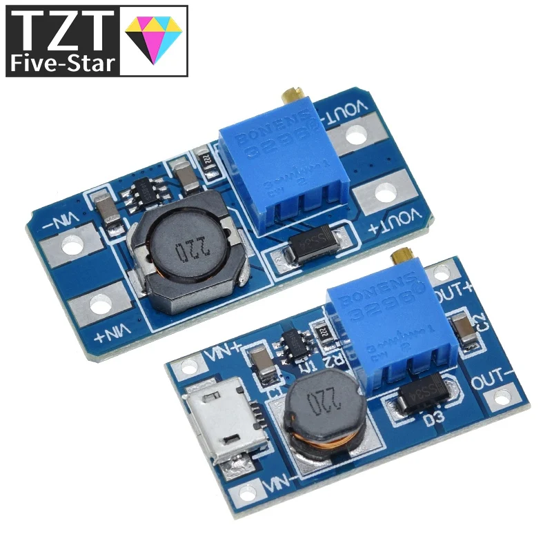 1/5/10PCS MT3608 DC-DC Step Up Converter Booster Netzteil Modul Boost Step-up Board MAX ausgang 28V 2A – Detail 7