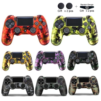 

Soft Silicone Gel Rubber Case Cover For SONY Playstation 4 PS4 Controller Skin Protection Case For PS4 Pro Slim Gamepad Controle