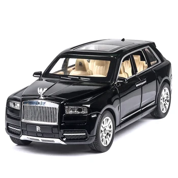 1:24 Rolls Royce Cullinan In Lega Modello di Auto di Grandi Dimensioni di Simulazione SUV Modello di Auto In Metallo Luce Suono Tirare Indietro auto in scala miniatur auto