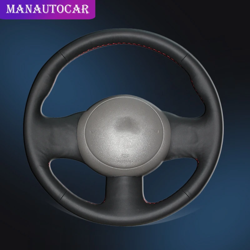 Оплетка на руль автомобиля для Nissan March Sunny Versa 2013 Almera автомобильные кожаные чехлы