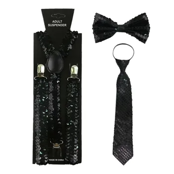 

Mens Suspenders Sequined 2.5cm Wide Adjustable Solid Straight Clip Suspenders Heavy Duty X Back Braces cinturones para hombre DH