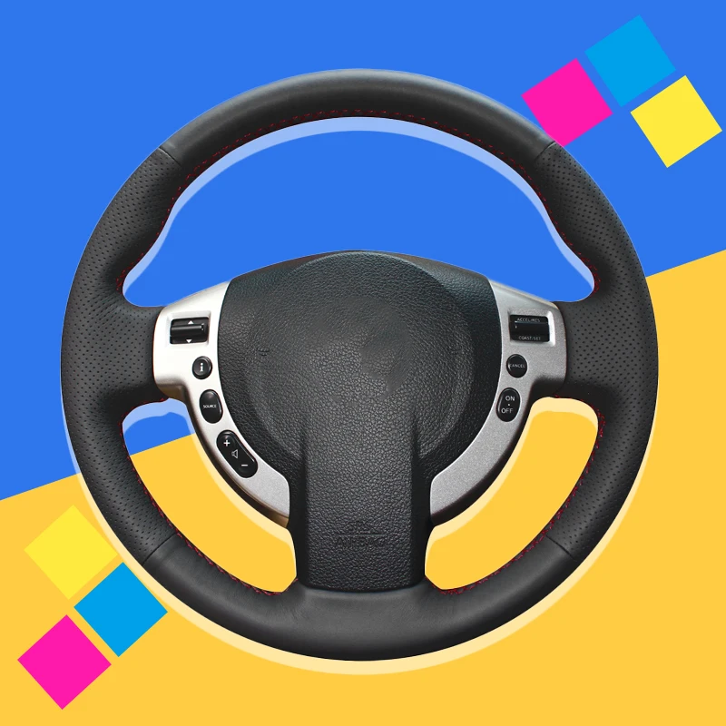 

Auto Braid On The Steering Wheel Cover for Nissan Qashqai 2007-2013 Rogue 2008-2013 X-Trail 2008-2013 NV200 Car Braiding Cover