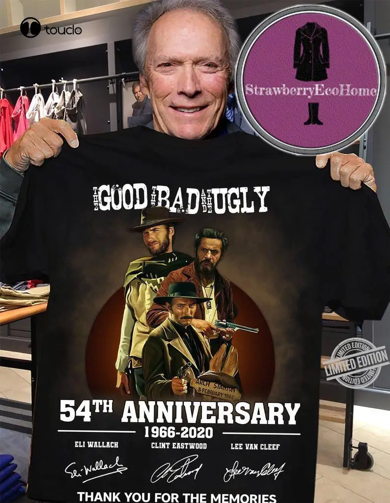 

Хороший, плохой и уродливый, 54-я годовщина 1966-2020 подписей, спасибо за воспоминания, рубашка