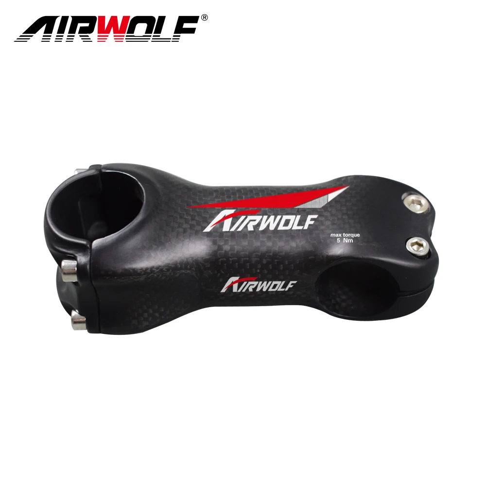 Airwolf полный карбоновый Стержень 31,8*70-130 мм руля велосипеда ангела 6 градусов руля велосипеда силовой ствол MTB