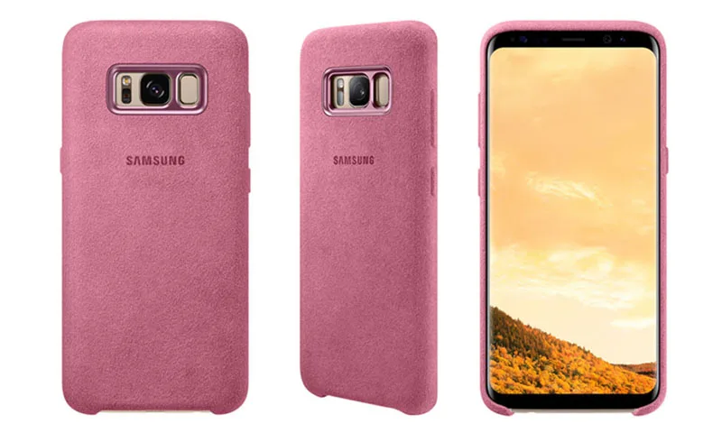 Оригинальный модный чехол для телефона Samsung с алькантарой чехлы оболочка 4 цветов
