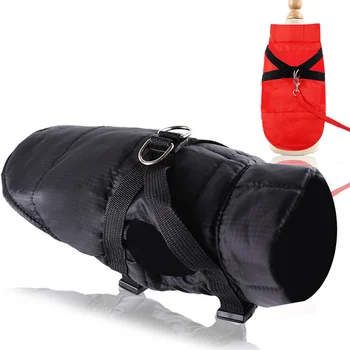 

Autumn Winter Dog Jacket Waterproof and Explosion-proof Rushing Dog Vest Cotton Pet Coat Chest Strap Leash Cat Clothes Ski Suit