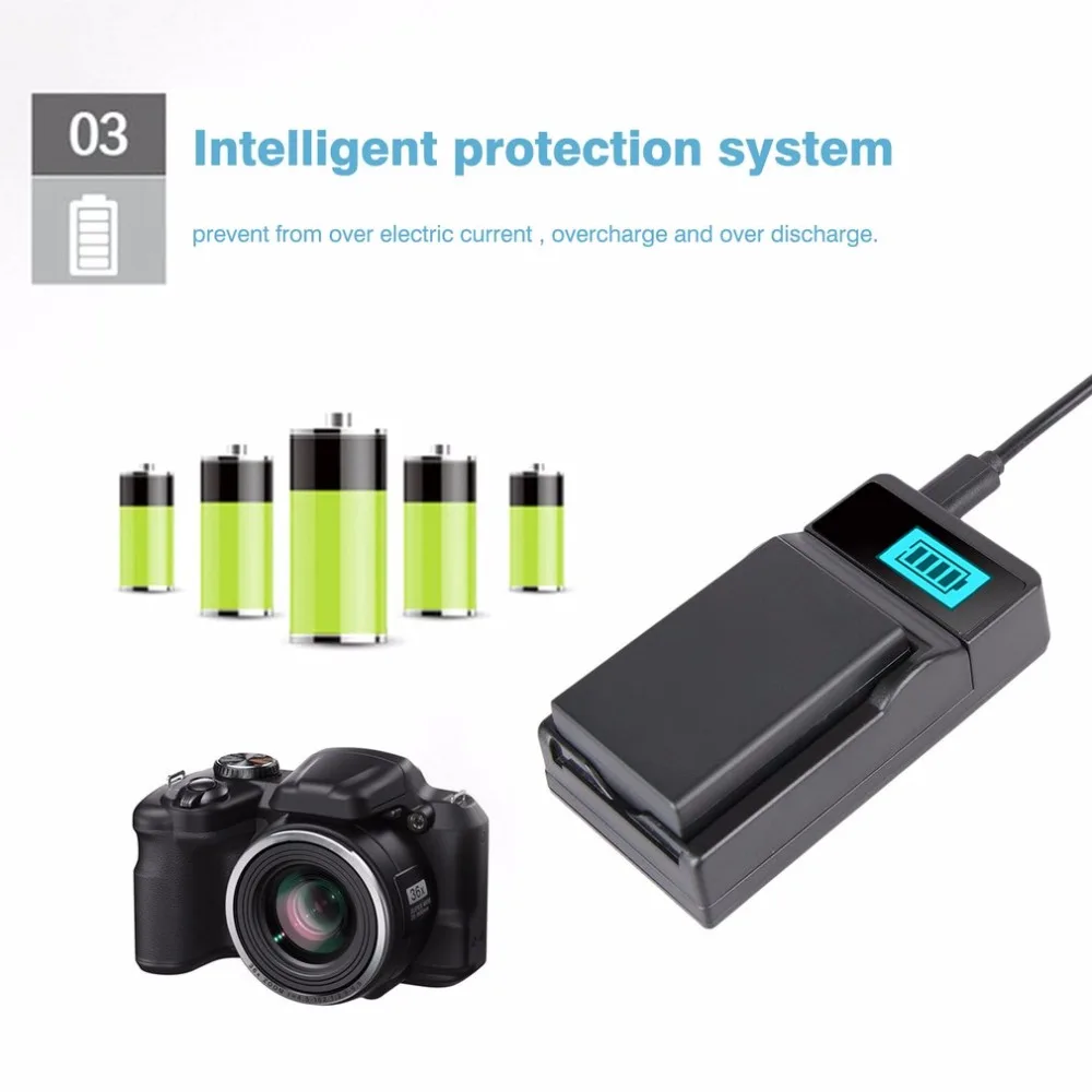 2 шт EN-EL9 7,4 V 1300mAh Сменный литий-ионный аккумулятор+ USB зарядное устройство для одной камеры с ЖК-дисплеем