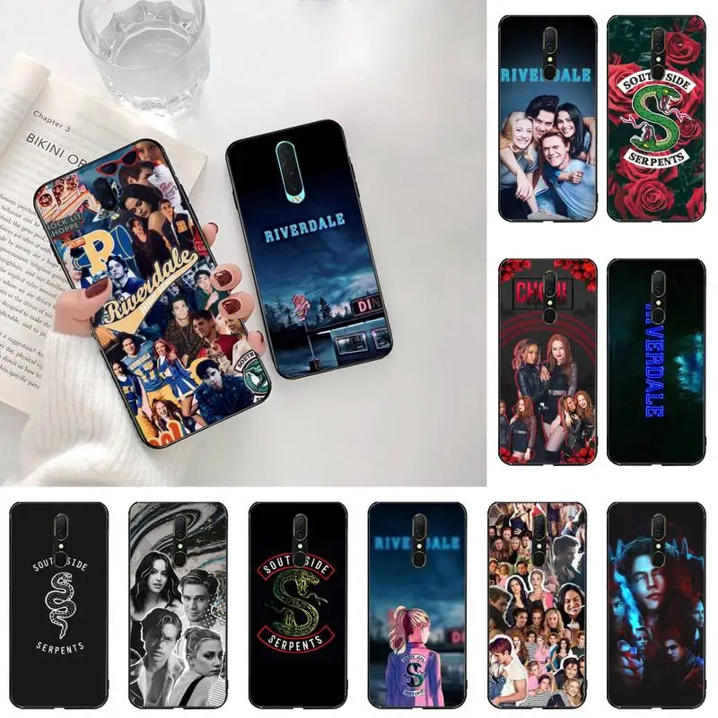

YJZFDYRM Hot TV show Riverdale Adorable Black Soft Shell Phone Case Capa For Oppo A5 A9 2020 Reno2 z Renoace 3pro Realme5Pro