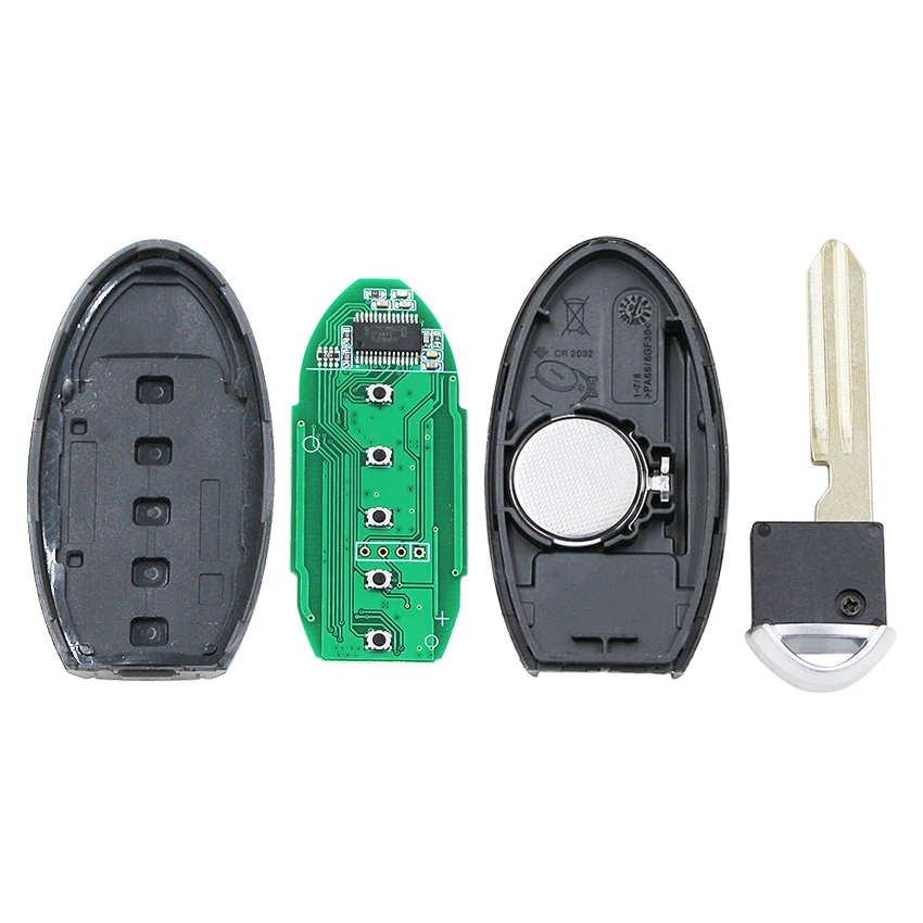 5 кнопок дистанционный смарт ключ-брелок 4+ 1 Кнопка 433 МГц 4A чип для Nissan Altima Maxima Pathfinder uncut KR5S180144014 S18014020