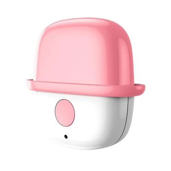 

USB Portable Wearable Air Purifier, Mini Air Necklace Negative Ion Air Freshener,No Radiation Low Noise,Pink