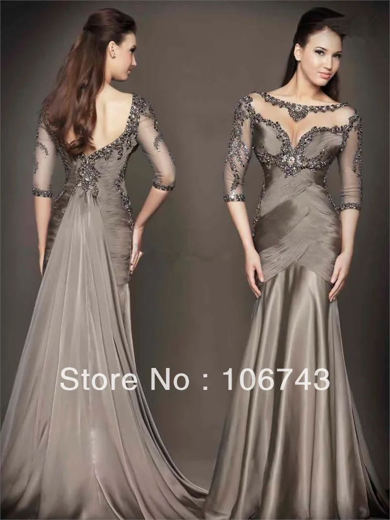 

free shipping 2016 maxi dresses long bandage vestidos formales luxury crystal Sweetheart Long Sleeve Flower Beaded Prom Dresses