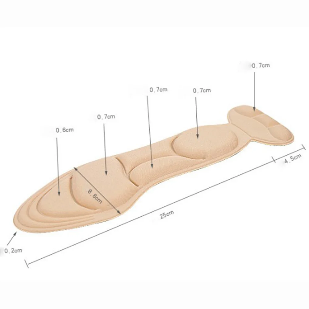 1 пара стельки для ног ортопедические стельки с подпятником стельки после задней части Дышащие стельки противоскользящие для обуви на высоком каблуке