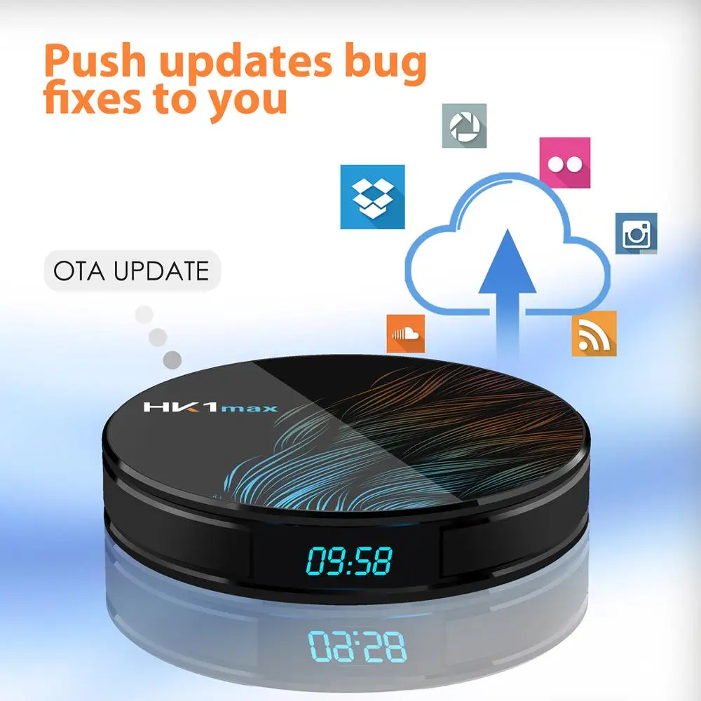 Android 9.0 Smart TV Box HK1 Max Rk3318 4K HD 5G Wifi USB 3.0 BT4.0 3D Set Top Box For Netflix YouTube SSIPTV Smarters Movistar