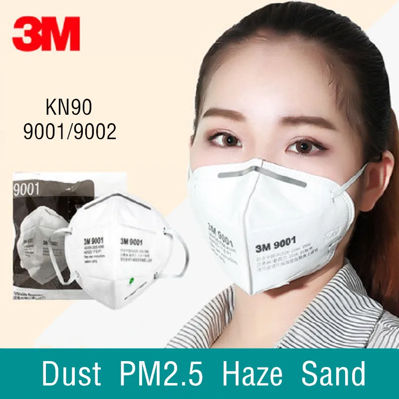 

10/25pcs 3M N95 9001/9002 Dust Protective Masks Anti PM2.5 Fog Haze Proof Respirator Industrial Daily Protect Family Pro Site