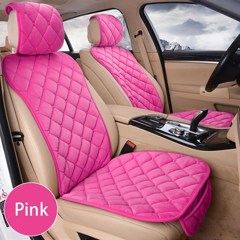 Soft Plush Car Seat Cover Set for Auto Interior Accessories