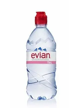 

Evian Natural Mineral Water Sports Cap - 75cl