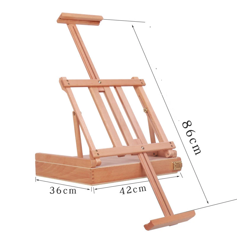 Adjustable Beech Easel For The Artist Painting Sketch Easel Drawing Table  Box Oil Paints Easel Table Art Supplies For Painting - Easels - AliExpress