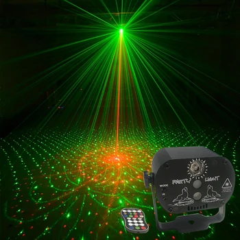 

60 Patterns LED Disco Light Christmas Laser Projector Party Light USB Rechargeable RGB Stage Light for Home DJ Halloween Show