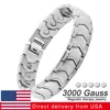 Healthy Magnetic Bracelet For Man 316L Stainless Steel Mens Link Bio Therapy Energy Jewelry And Relieve Arthritis Pain Gift 1