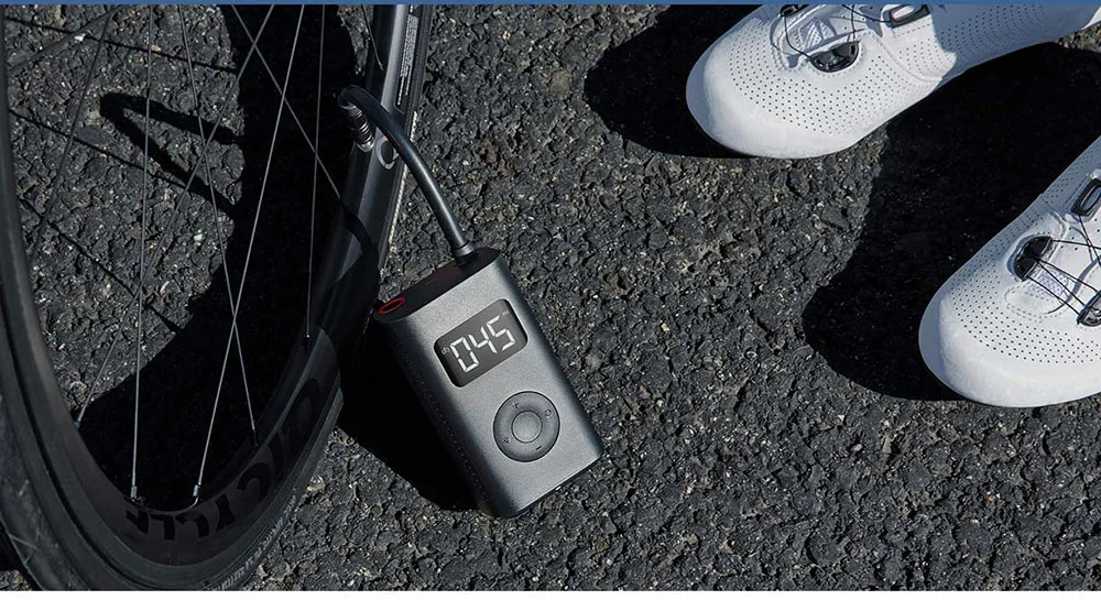 In-Stock Xiaomi Mijia Portable Smart Digital Tire Pressure Detection Electric Inflator Pump for Bike Motorcycle Car Football (11)