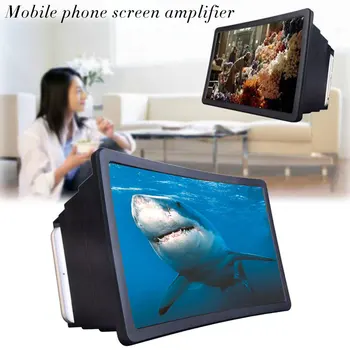 

CASEIER Foldable 3D Curved Mobile Phone Screen Video Magnifier for iPhone Xiaomi Samsung Smartphone Screen Amplifier Desk Holder