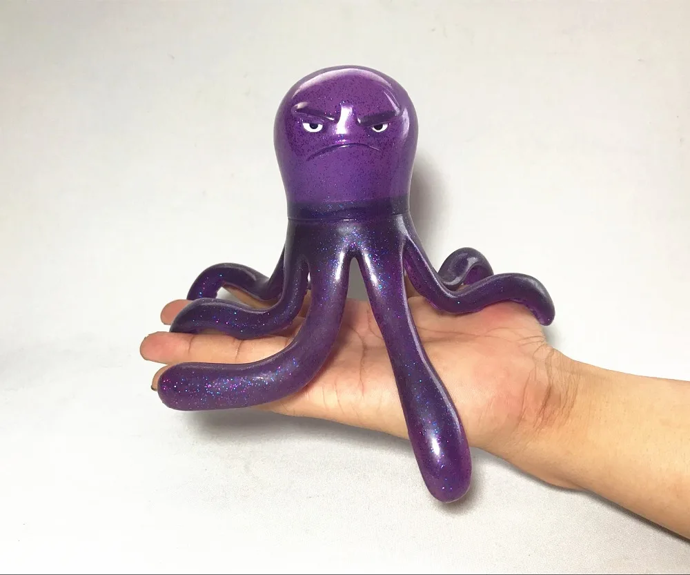 Игрушка из фильма фиолетовый растягивающийся осьминог большая Милая