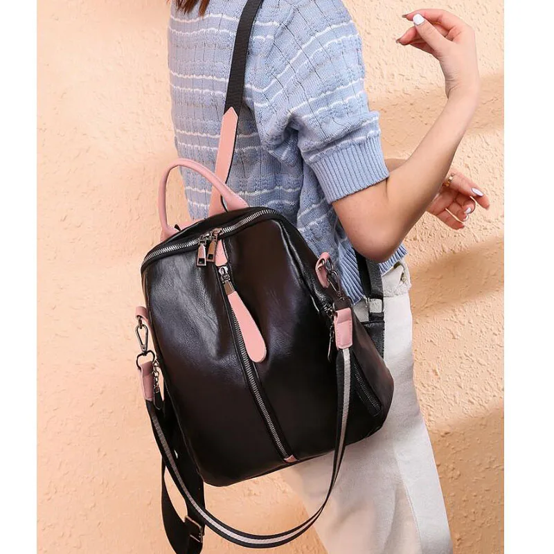 Новая сумка через плечо из искусственной кожи в Корейском стиле; модная женская сумка; многофункциональный рюкзак для отдыха и путешествий; Водонепроницаемая сумка для хранения для ухода за ребенком