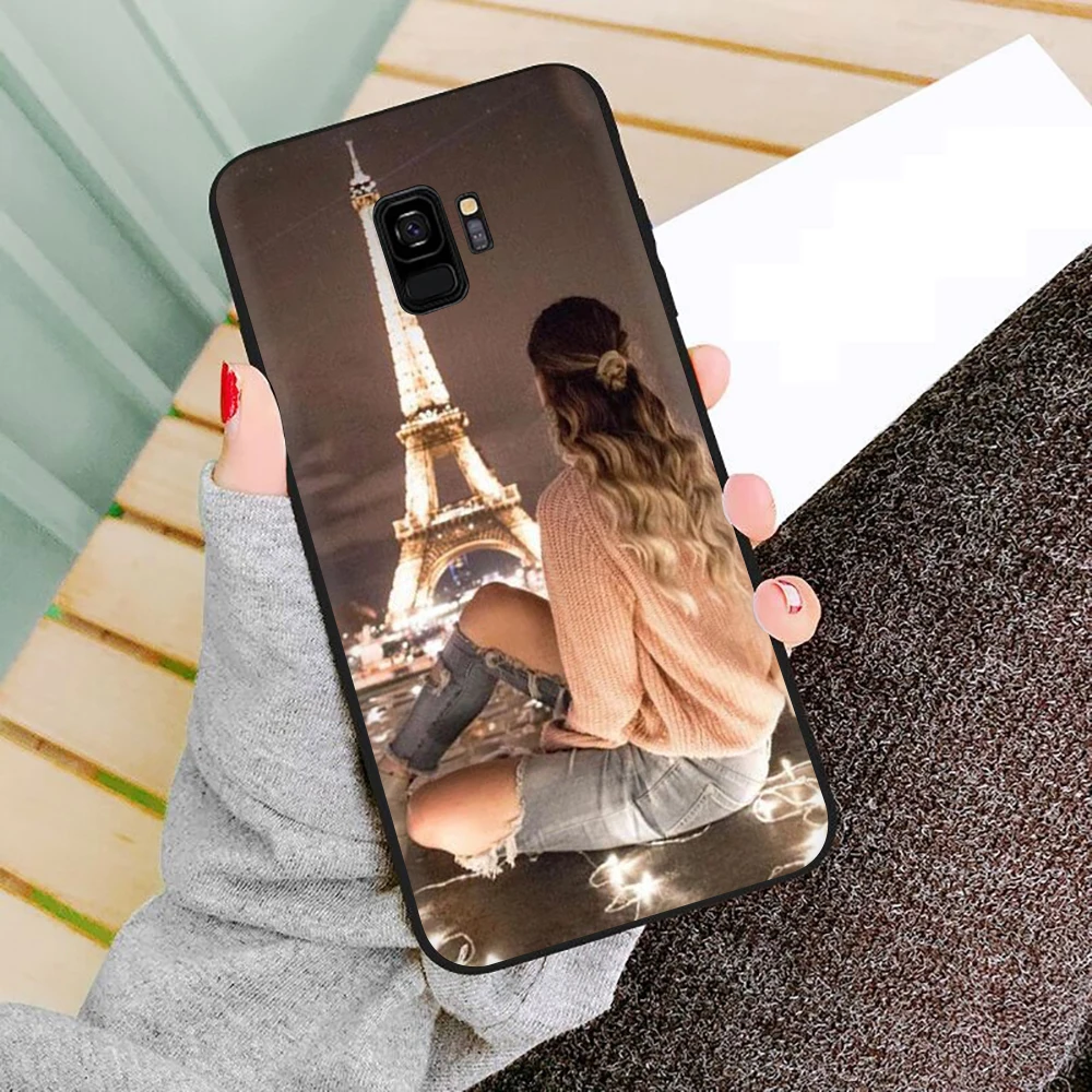 Эйфелева башня Мягкий силиконовый чехол для телефона для samsung S6 S7 край S8 S9 S10e Note 8, 9, 10, плюс M10 20 30 40 - Цвет: B5