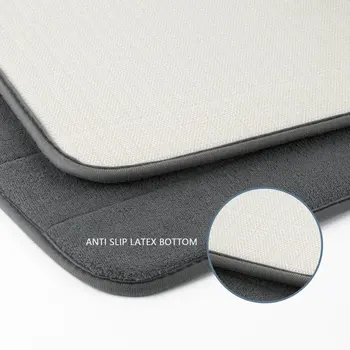 

Bathroom Memory Foam Bath Mat Carpet Rug Non-slip Absorbent fleece Bedroom kitchen Floor Doormat Carpets Non Skid Soft Coral