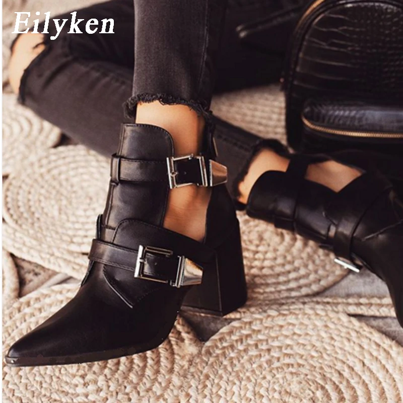 Womens cut out ankle booties Clearance