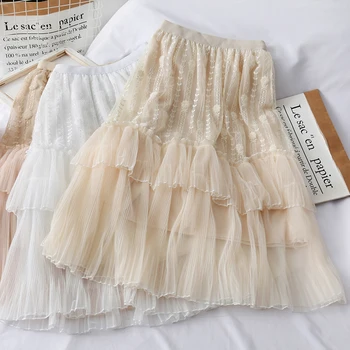 

style retro color Sequin high waist thin skirt for women 2019 new Korean style medium length all-around A-line skirt