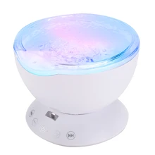 SOONHUA светодиодный динамик проектора волны океана с пультом дистанционного управления цветной TF USB сенсорный датчик проекционная лампа динамик