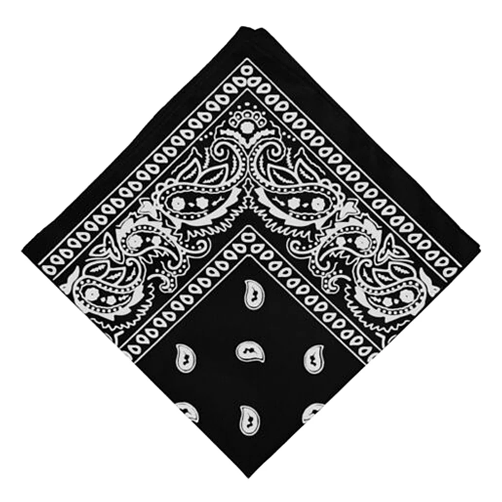 Cotton Paisley Cowboy Bandana Scarf Head Wrap Neck Wristband Handkerchief 3