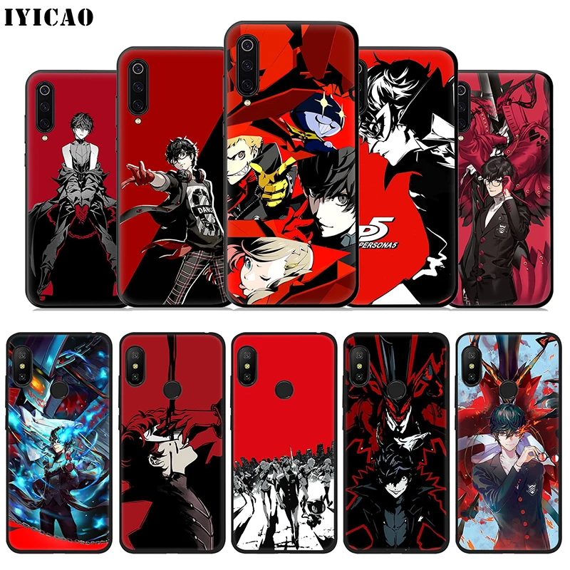 IYICAO P5 P Persona 5 мягкий чехол для Xiaomi mi A3 A2 A1 9T CC9E CC9 9 8 6 Se Lite F1 макс 3 5X 6X крышка |