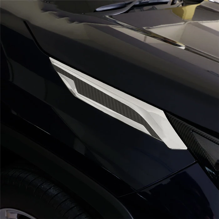 Для Toyota RAV4 RAV-4 XA50 аксессуары головной свет отделка передняя лампа отделка углеродного волокна цвет