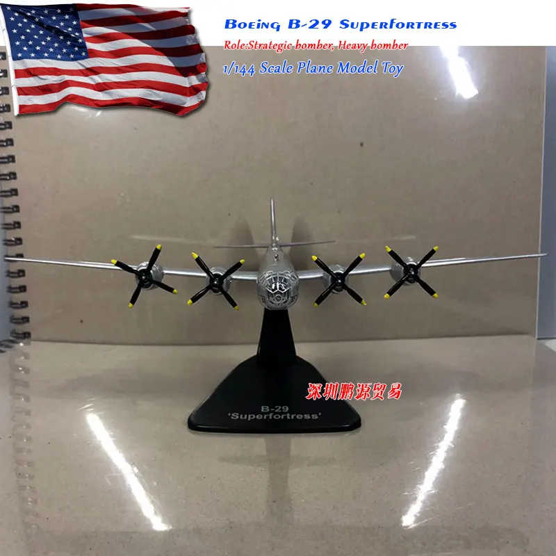 1/144 масштаб США Boeing B-29 стратегическая бомбардировщик Superfortress литья под давлением металлический армейский модель самолета игрушка для