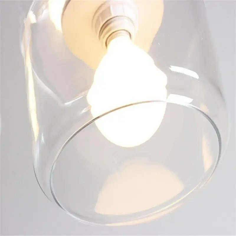 Современная стеклянная Подвесная лампа в виде птицы детский Домашний Светильник