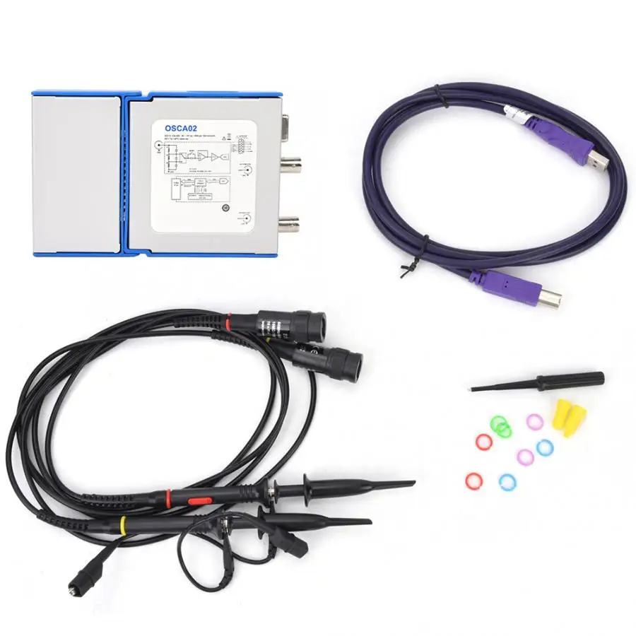 

Logic Analyzer Portable OSCA02 100M 35MHz 2 Channel USB Virtual Oscilloscope Measurement Tool Ociloscopio