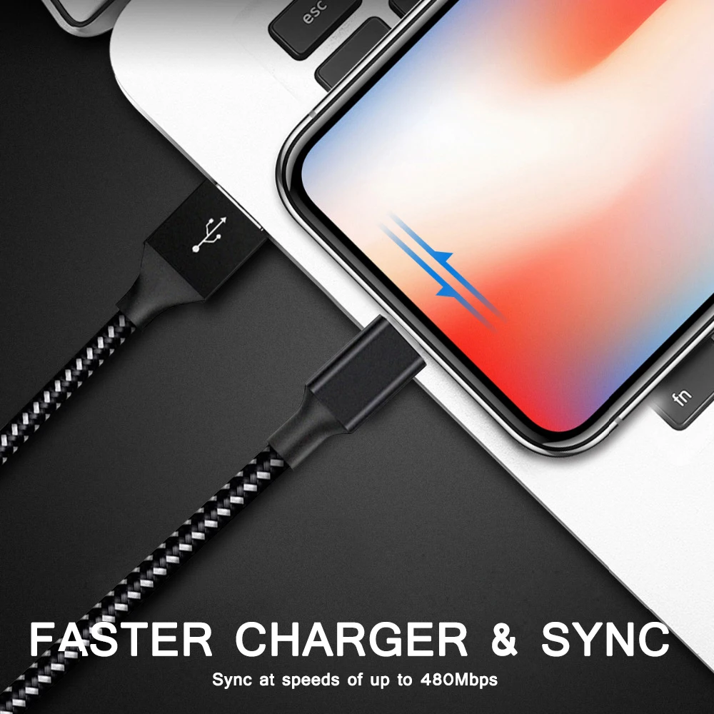 NOHON 1 м 2 м 3 м USB кабель для iPhone X XS Max XR 8 Быстрая зарядка USB кабель для передачи данных для iPhone XS iPad iPod кабели для мобильных телефонов провода