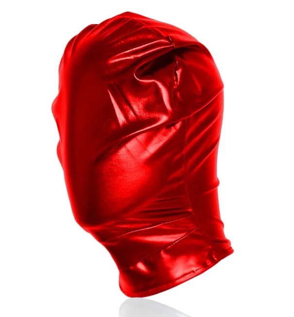 Эротическая маска с капюшоном для фетиша БДСМ бондаж флирт Маскарад животное