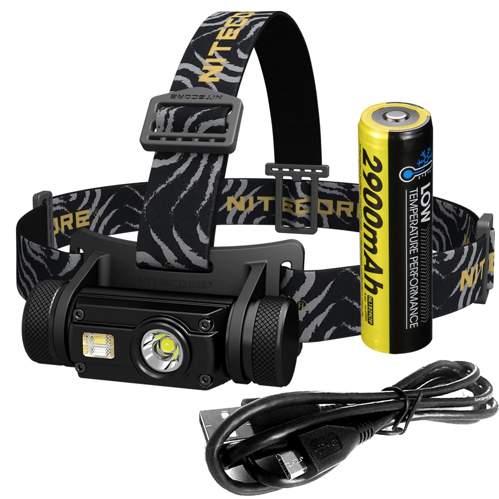 NITECORE HC65-40C низкая температура стойкая аккумуляторная батарея налобный фонарь 1000LM 3LED фара Водонепроницаемая дорожная - Испускаемый цвет: 2900mAh NL1829LTP