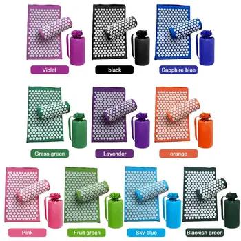 

Lotus Acupuncture Massage Mat Yoga Pad Relieve Stress Relief Cushion Acupressure Body Massage Mat Pillows Set