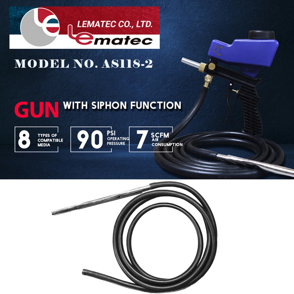 

Portable Sandblaster Machine Remove Rust Paint Dirt Gravitation Feed Siphon Feed for Various Blasting Activities